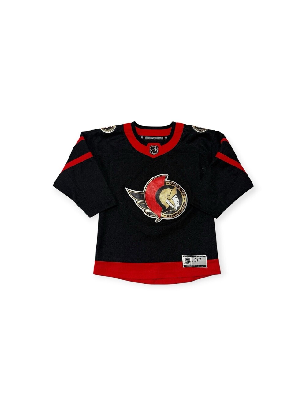 Tkachuk Ottawa Senators NHL Outerstuff Black Home Jersey Youth Child 4/7